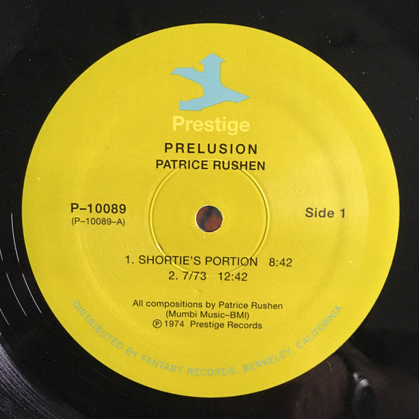 Image of Label Cover of LP - VG/VG+ - PATRICE RUSHEN, Prelusion (Prestige; P-10089, US 2000s Reissue, Picture Sleeve), ,  - 1916480C