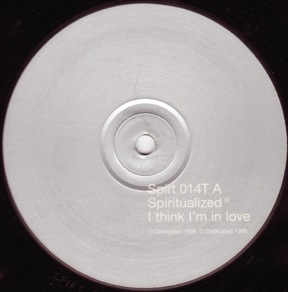 Image of Label Cover of 5024223E: 12" - SPIRITUALIZED , I Think I'm In Love (Chemical Brothers Mix) (Dedicated; Spirt 014T, UK 1998, Picture Sleeve)   VG/VG+