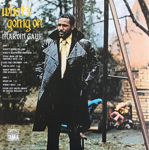 Image of Back Cover of LP - VG+/VG - MARVIN GAYE, What's Going On (Tamla Motown; 0600753534236, Europe 2016 Reissue, Gatefold), One crease on spine of sleeve. Record has a few light hairlines.,  - 3826033E
