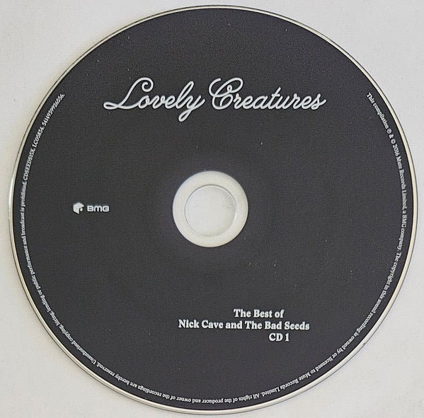 Image of Label Cover of 3xCD - M/M - NICK CAVE & THE BAD SEEDS, Lovely Creatures (The Best Of Nick Cave and The Bad Seeds) (Mute; CDSEEDS15X, BMG    CDSEEDS15X, UK & Europe 2017, Book Sleeve), Corner Bumps. SEALED, Two hour DVD features live performances, rare footage and interviews with a 36 page book. - 1716665C