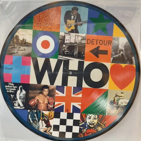 Image of Back Cover of 4444320S: LP - THE WHO, Who (Polydor; 0830402, Europe 2019, Stickered Plastic Sleeve, Picture Disc)   VG+/VG+