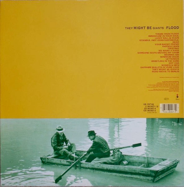 Image of Back Cover of LP - VG+/VG+ - THEY MIGHT BE GIANTS, Flood (Elektra; 960 907-1, UK 1990, Gatefold, No German Translation Insert), Strong VG+ Throughout,  - 2526185E