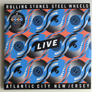 Image of Front Cover of 1514307C: 4xLP - THE ROLLING STONES, Steel Wheels Live Atlantic City New Jersey (Rolling Stones Records; 0874195, Europe 2020, Gatefold, 4 Inners, Orange & Blue Vinyl)   EX/VG+