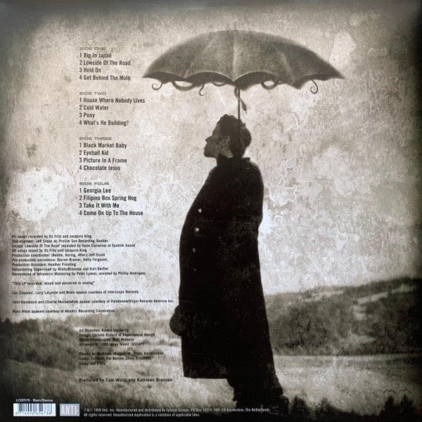 Image of Back Cover of 2xLP - VG+/VG+ - TOM WAITS, Mule Variations (Anti-; 6547-3, Europe 2017 Reissue, Gatefold, 180 Gram Vinyl), ,  - 0816084C