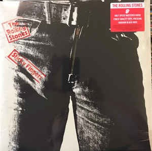 Image of Front Cover of LP - NEW/NEW - THE ROLLING STONES, Sticky Fingers (Rolling Stones Records; 877314, USA & Europe 2020 Reissue, Inner, Half-Speed Remastered, 180g Vinyl,), , Originally released in 1971, now remastered and cut at revelatory Half-Speed at Abbey Road Studios from vinyl specific original tape transfers designed to get the very best possible sound from the format.Sticky Fingers, one of the most revered albums in the storied catalogue of the legendary Rolling Stones gets reissued. The 197