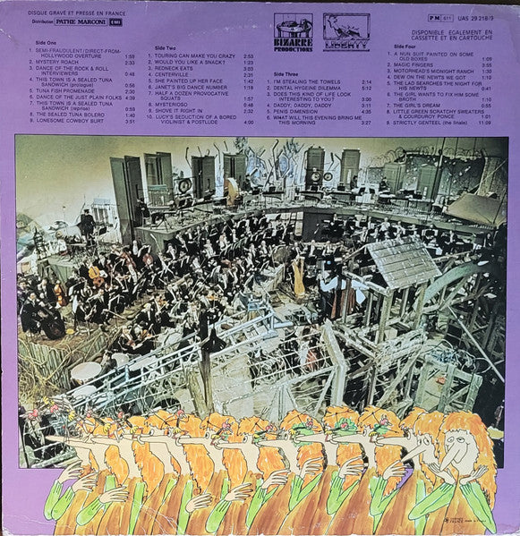 Image of Back Cover of 2xLP - VG/VG - FRANK ZAPPA, 200 Motels (Liberty Grey; UAS29218/9, France 1981 Reissue, Gatefold), Hairlines, edge & ring wear,  - 3646128S