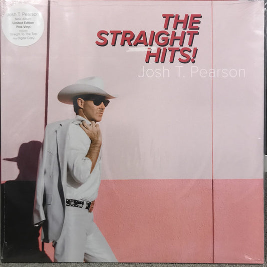 Image of Front Cover of 0725184E: LP - JOSH T. PEARSON, The Straight Hits! (Mute; STUMM419, UK 2018, Inner, Pink Vinyl)   EX/EX