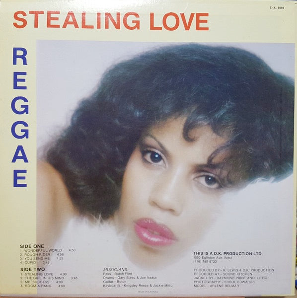Image of Back Cover of LP - VG+/G+ - JAMES MCGEE, Stealing Love (Scorpio; D.K. 1004, Canada 1981, Pasteback Sleeve), Light scuffs only, plays solid VG or better.,  - 2216097C