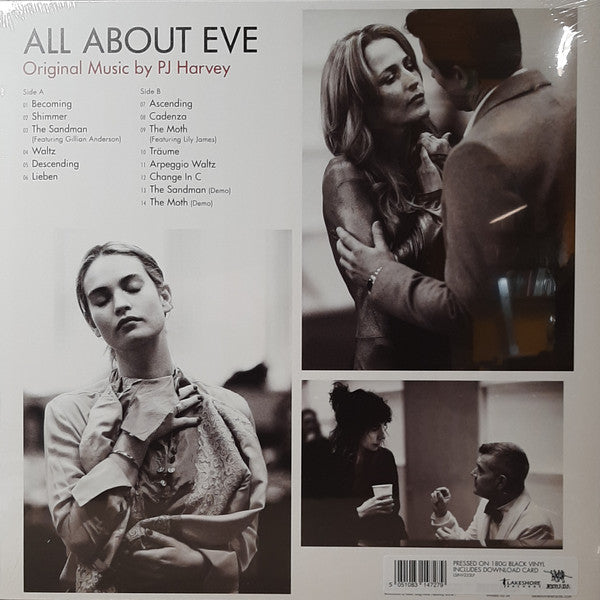 Image of Back Cover of LP - VG+/VG+ - PJ HARVEY, All About Eve (Original Music) (Lakeshore Records; LSINV223LP, Europe 2019, Inner, 180 Gram Vinyl), Still In Opened Shrinkwrap,  - 3246230S