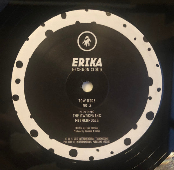 Image of Label Cover of 2xLP - VG/G - ERIKA, Hexagon Cloud (Interdimensional Transmissions; IT 30, US 2013, Picture Sleeve), Many marks on vinyl, plays G+/VG. Light wear on sleeve corners.,  - 4046144S
