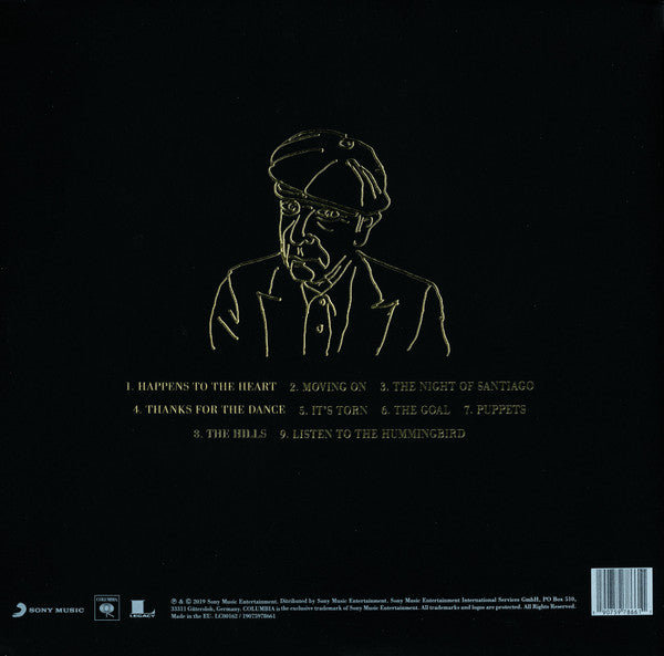Image of Back Cover of LP - VG+/VG+ - LEONARD COHEN, Thanks For The Dance (Columbia; 19075978661, Europe 2019, Gold Embossed Textured Gatefold Sleeve, Inner), ,  - 3126077E