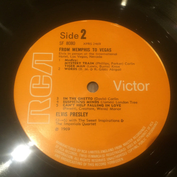 Image of Label Cover of 2xLP - VG+/VG+ - ELVIS PRESLEY, Elvis In Person At The International Hotel (RCA Victor; SF 8080/81, UK 1970, Gatefold), ,  - 2926057E