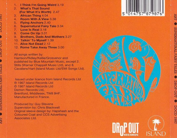 Image of Back Cover of 5135150E: CD - ART, Supernatural Fairy Tales (Drop Out Records; DOCD 1987, France , Jewel Case, Booklet)   VG+/VG+