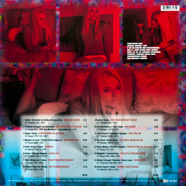 Image of Back Cover of LP - EX/EX - VARIOUS, Love, Peace and Poetry - Turkish Psychedelic Music (Q.D.K. Media; LP 047, Germany 2003, Gatefold), ,  - 3626072E