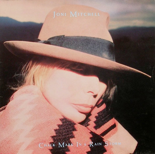 Image of Front Cover of LP - VG+/VG+ - JONI MITCHELL, Chalk Mark In A Rain Storm (Geffen Records; WX 141, Geffen Records    924 172-1, Geffen Records    WX141, Europe 1988, Gatefold), ,  - 0826061E
