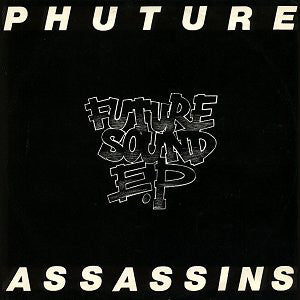 Image of Front Cover of 12" - VG/VG - PHUTURE ASSASSINS, Future Sound E.P (Suburban Base Records; SUBBASE 010, UK 1992, Picture Sleeve), light scuffs and one or two hairlines. faint edge wear to sleeve - sticker top right,  - 4046310S