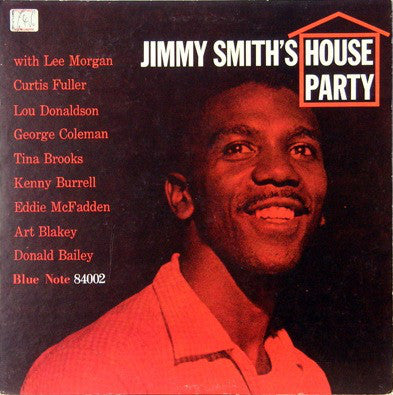 Image of Front Cover of LP - VG+/VG - JIMMY SMITH, House Party (Blue Note; BST 84002, France 1985 Reissue, Pasteback Sleeve, Company Inner, Stereo, DMM (Direct Metal Mastering)), ,  - 3326207E