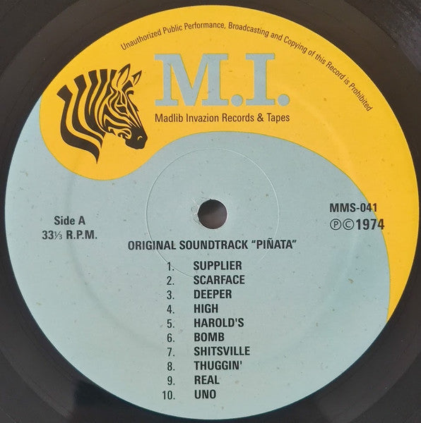Image of Label Cover of LP - VG+/VG+ - FREDDIE GIBBS & MADLIB, Pinata (Madlib Invazion; MMS041, US 2020 Reissue, Picture Sleeve, RSD October 2020 Limited Edition Half-speed Mastering), ,  - 3626396E