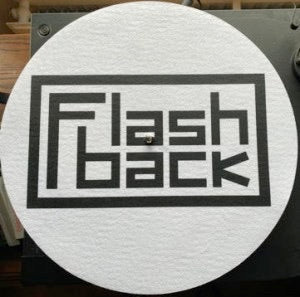 Image of Front Cover of 1133058E: Accessories - FLASHBACK LOGO SLIPMAT, Black Logo on White Background (, UK )   NEW/NEW