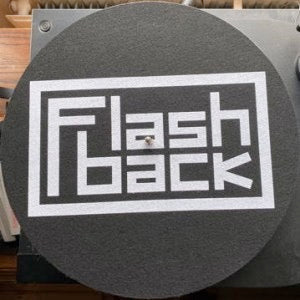 Image of Front Cover of 1133060E: Accessories - FLASHBACK LOGO SLIPMAT, White Logo on Black Background (, UK )   NEW/NEW