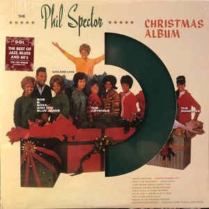 Image of Front Cover of LP - VG+/VG+ - VARIOUS, The Phil Spector Christmas Album (A Christmas Gift For You) (DOL; DOS628MB, Europe 2013 Reissue, Die Cut Sleeve, Green Vinyl), No clear plastic Inner,  - 4146243S