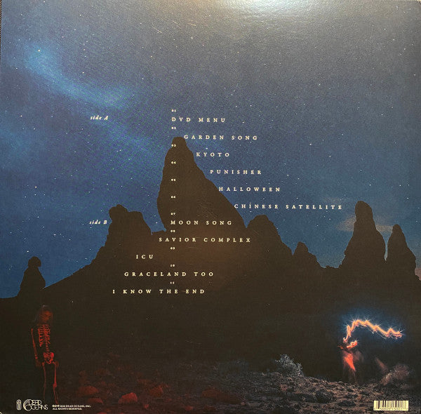 Image of Back Cover of LP - NEW/NEW - PHOEBE BRIDGERS, Punisher (Dead Oceans; DOC200LP, US 2020, Gatefold, Booklet), , Bridgers pulls together a formidable crew of guests, including the Julien Baker, Lucy Dacus, Christian Lee Hutson and Conor Oberst as well as Nathaniel Walcott (of Bright Eyes), Nick Zinner (of the Yeah Yeah Yeahs), Jenny Lee Lindberg (of Warpaint), Blake Mills and Jim Keltner as well as her longtime bandmates Marshall Vore (drums), Harrison Whitford (guitar), Emily Retsas (bass) and Nick W