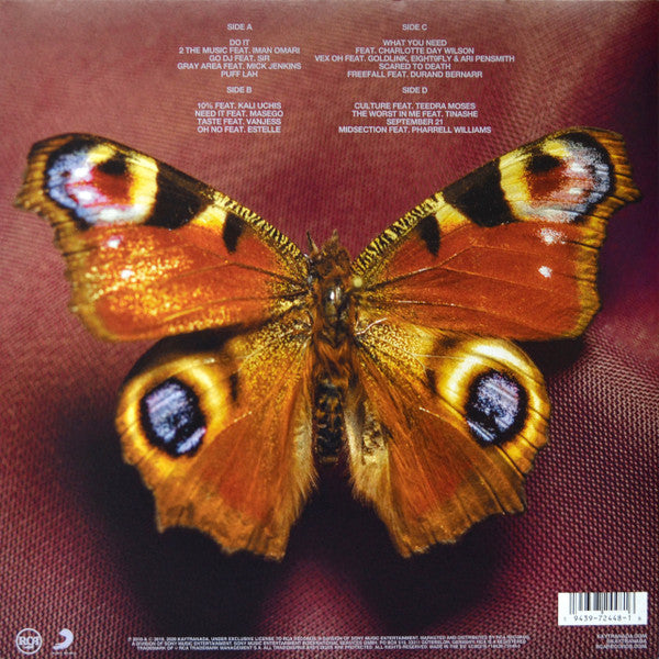 Image of Back Cover of 2xLP - NEW/NEW - KAYTRANADA, Bubba (RCA; 19439724481, USA & Europe 2020, Gatefold, 2 Inners, Poster), ,  - 2636173E