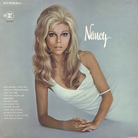 Image of Front Cover of LP - VG/VG+ - NANCY SINATRA, Nancy (Reprise Tricolour; RSLP6333, UK 1969, Laminated Flipback Sleeve), A bumped corner and some creases to laminate.,  - 2326038E