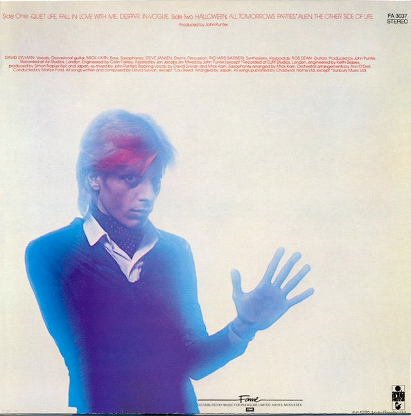 Image of Back Cover of 5025061E: LP - JAPAN, Quiet Life (Fame; FA 3037, UK 1982 Reissue, Single Sleeve)   VG/VG+