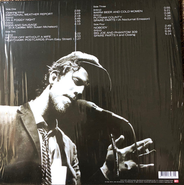 Image of Back Cover of 4714233C: 2xLP - TOM WAITS, Nighthawks At The Diner (Anti-; 7567-1, Europe 2018 Reissue, Gatefold, Black Inners)   NEW/NEW