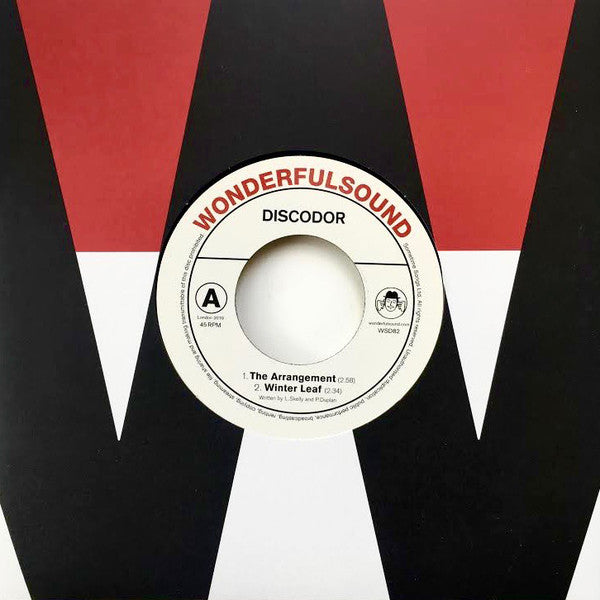 Image of Front Cover of 1524359E: 7" EP - DISCODOR, The Arrangement E.P. (Wonderfulsound; WSD82, UK 2019, Die Cut Company Sleeve, Limited edition of 300)   EX/EX