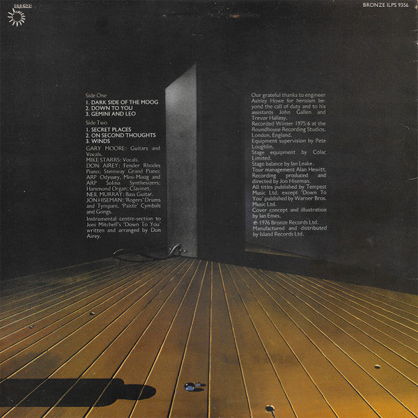 Image of Back Cover of LP - G+/VG+ - COLOSSEUM II, Strange New Flesh (Bronze; ILPS 9356, UK 1976, Insert), Edge and Ring Wear,  - 4146095S