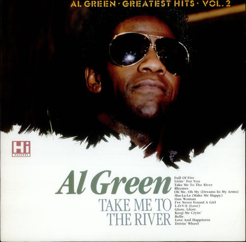 Image of Front Cover of LP - G+/VG - AL GREEN, Take Me To The River (Greatest Hits Vol. 2) (Hi Records; HI UK LP 438, UK 1987), Sleeve has bent corner, creasing, wear too,  - 2916232C