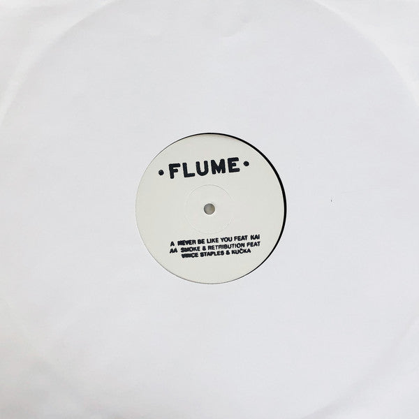 Image of Front Cover of 12" - /VG+ - FLUME, Never Be Like You / Smoke & Retribution (Transgressive Records; none, Future Classic    FCL160ALP,   2016, Stamped White Label, Plain Sleeve, Limited Edition of 300), ,  - 3826282E