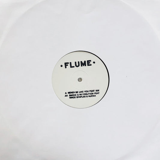 Image of Front Cover of 12" - /VG+ - FLUME, Never Be Like You / Smoke & Retribution (Transgressive Records; none, Future Classic    FCL160ALP,   2016, Stamped White Label, Plain Sleeve, Limited Edition of 300), ,  - 3826282E