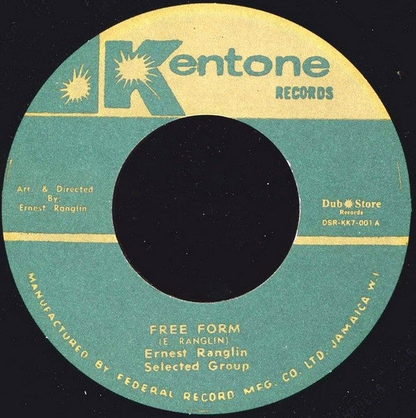 Image of Label Cover of 7" - EX/EX - ERNEST RANGLIN SELECTED GROUP, Free Form / Skalvouv'a (Kentone Records / Dub Store Records; DSR-KK7-001, Japan 2011 Reissue, Company Sleeve), ,  - 3526275E