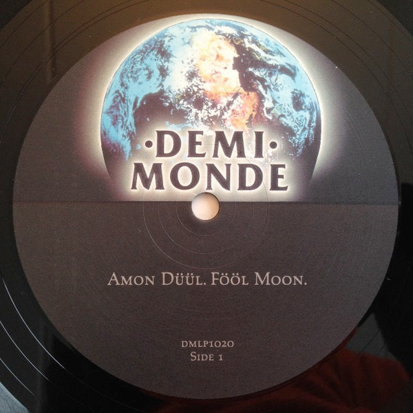 Image of Label Cover of 2514113C: LP - AMON D  L, F  l Moon (Demi Monde; DMLP1020, UK 1989) Corner bumps, Small crease in bottom left corner of sleeve  VG/VG+