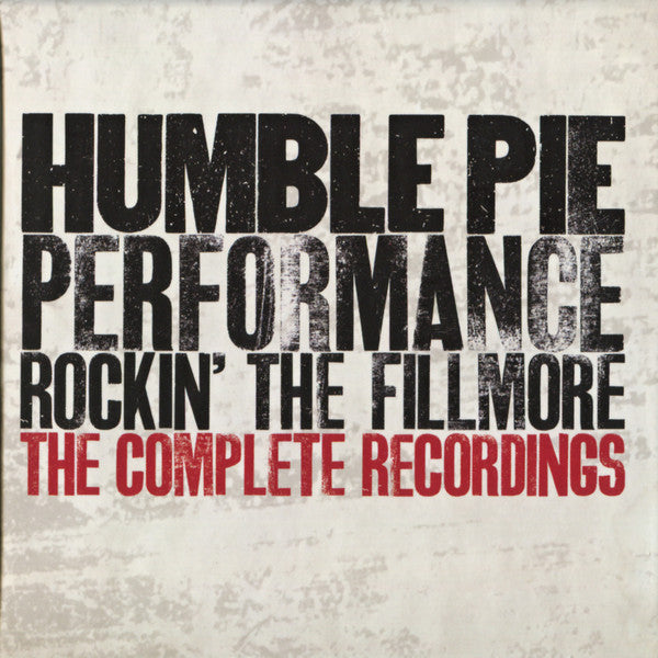 Image of Front Cover of 4655212S: 4xCD - HUMBLE PIE, Performance: Rockin' The Fillmore: The Complete Recordings (Omnivore Recordings; 3751304, Europe 2013, Box Set, Booklet & Inners)   VG+/VG+