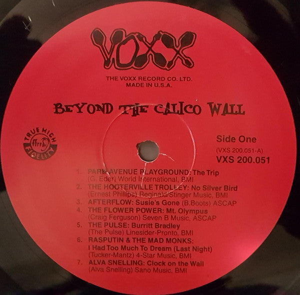 Image of Label Cover of 2124166E: LP - VARIOUS, Beyond The Calico Wall (Voxx Records; VXS 200.051, US 1990, Picture Sleeve, No Insert) Strong VG+ Throughout, Still In Shrinkwrap  VG+/VG+