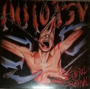 Image of Front Cover of 4954043S: LP - AUTOPSY, Severed Survival (Peaceville; VILELP267, UK 2009 Reissue, Inner)   NEW/NEW