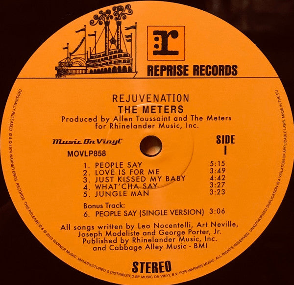 Image of Label of 0834220E: LP - THE METERS, Rejuvenation (Music On Vinyl; MOVLP858, Europe 2013 Reissue, 180 Gram Vinyl)   NEW/NEW