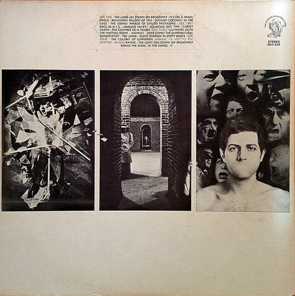 Image of Back Cover of 2xLP - VG+/VG+ - GENESIS, The Lamb Lies Down On Broadway (Charisma; 6641226, Netherlands 1974, Gatefold, 2 Inners), Strong VG - a few hairlines,  - 2646024S