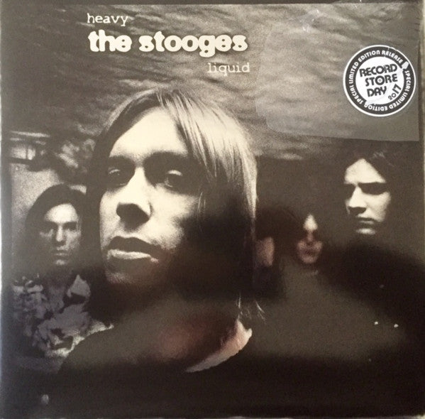 Image of Front Cover of 2xLP - EX/VG+ - THE STOOGES, Heavy Liquid (Easy Action; EARS073LP, UK 2017, Gatefold Silvered Sleeve, 2 Inners, Blue Vinyl, Record Store Day Limited Release 2017), Was sealed, Opened Instore, Still in hype stickered shrinkwrap, Blue vinyl, Just a few light hairlines from manufacture. ,  - 0816325C