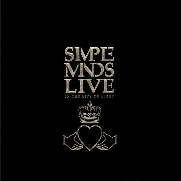 Image of Front Cover of 2xLP - VG/VG+ - SIMPLE MINDS, Live In The City Of Light (Virgin; SMDL 1, UK 1987, Gold Embossed Gatefold, 2 Inners), A few light hairlines only. Mild ringwear.,  - 2426028E
