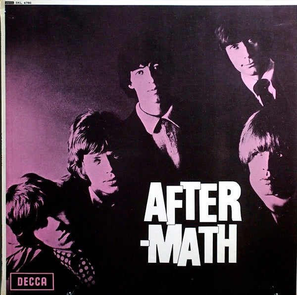 Image of Front Cover of 4925060E: LP - THE ROLLING STONES, Aftermath (Decca Small Dark Blue Boxed; SKL 4786, UK 1974 Reissue, Laminated Front Sleeve, Stereo)   VG+/VG