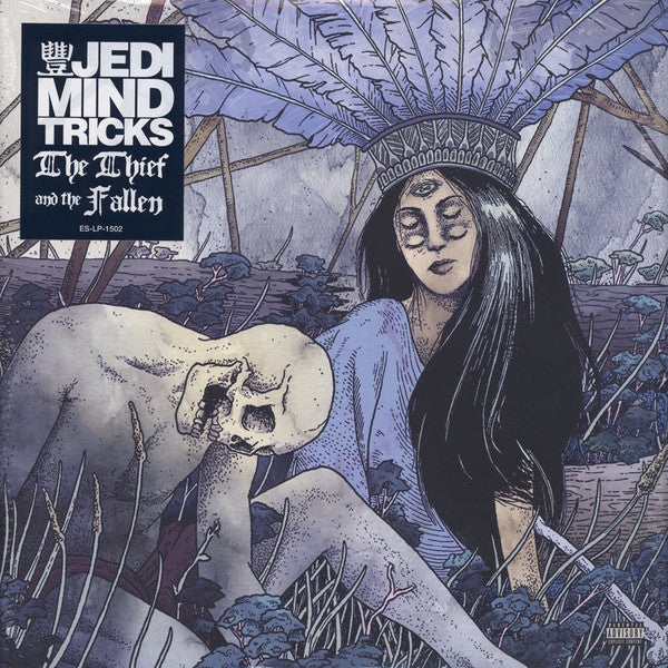 Image of Front Cover of LP - VG+/VG - JEDI MIND TRICKS, The Thief And The Fallen (Enemy Soil; ESLP15021, US 2015, Gatefold, 1 x White Vinyl, 1 x Blue Vinyl), No Insert. Hype stickered shrink,  - 1116360C