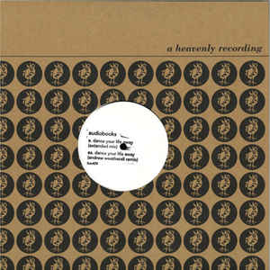 Image of Front Cover of 4745076S: 12" - AUDIOBOOKS, Dance Your Life Away (Heavenly; hvn479, UK 2018, White Label, Die Cut Company Sleeve, Hand-Stamped, Ltd to 500, with Andrew Weatherall Remix)   VG+/VG+