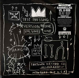 Image of Front Cover of 12" - VG+/G+ - RAMMELLZEE VS. K-ROB, Beat Bop (Mr Bongo; MRB12046, UK 2020 Reissue, Picture Sleeve), ,  - 0715259C