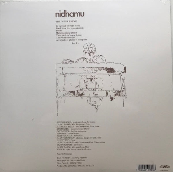 Image of Back Cover of LP - NEW/NEW - SUN RA AND HIS ASTRO-INTERGALACTIC-INFINITY-ARKESTRA, Nidhamu (Live In Egypt Vol. II) (Strut; STRUT228LP, UK 2020 Reissue), ,  - 1356276S