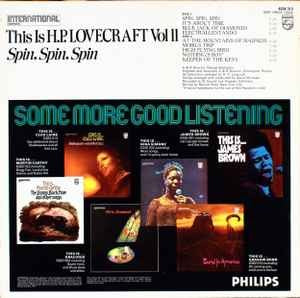 Image of Back Cover of 3014123C: LP - H.P. LOVECRAFT, This Is H.P. Lovecraft Vol II (Spin, Spin, Spin) (Philips ; 6336 213, UK 1970s Reissue)   VG/VG